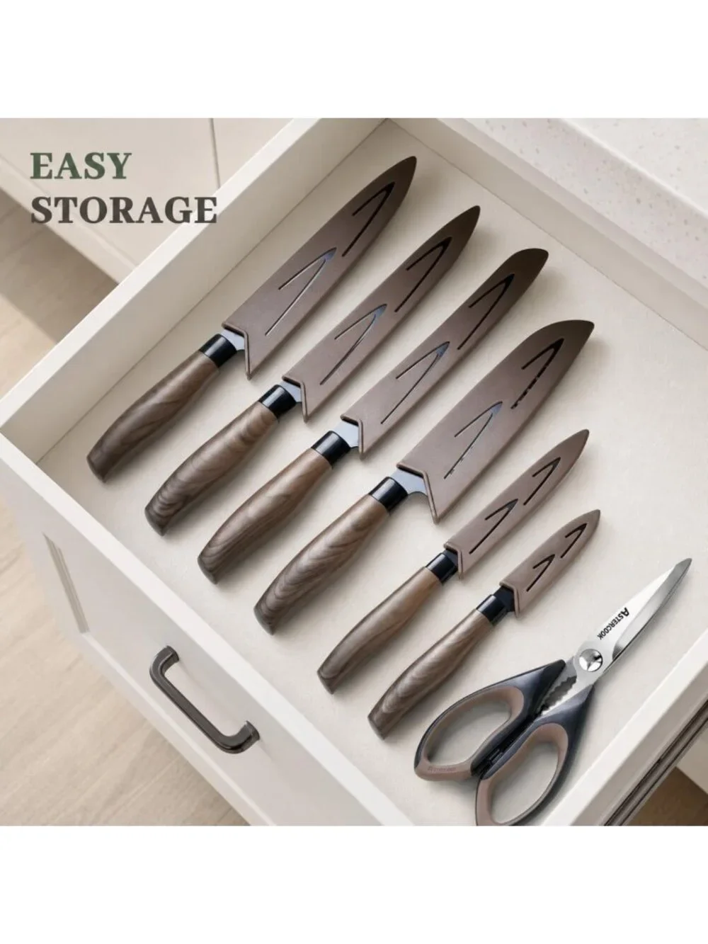 13-Piece Kitchen Knife Set - Non-Stick, Ergonomic, Dishwasher Safe, Gift-Ready!